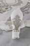 Gülfem 8-Person Tablecloth Set Cream Cappucino - 2