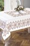 مفرش طاولة سلطان مزين بغرز متقاطعة - ذهبي - 3
