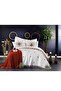 French Guipure Embroidered Alya Blanket Bridal Set Cream Brown - 2