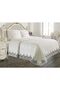 French Guipure Lace Dowry Piqué Bedspread Set Arus Cream - 2