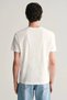 Men's White Regular Fit Crew Neck Logo T-Shirt - 4