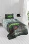 Adrenaline Youth and Children Printed Single Bedspread Green