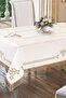 Tulip Printed Es Laced Tablecloth - Gold - 2