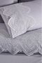 French Lace Eslem Dowry Duvet Cover Set Gray - 4