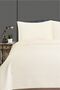 Tuscany Double Luxury Velvet Bedspread Cream