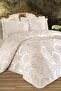 Busem Jacquard Chenille Bedspread Cream