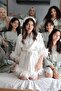 Mint Green 6 Pieces Bridesmaid Printed Bridesmaid Dressing Gown - 2