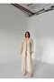 Stone Color Beaded Kimono Linen Set - 5