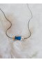Mini Blue Enamel Fish Necklace - 3