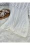 (with Booties Gift) Newborn Perforated Knitwear Baby Blanket