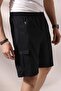 Men's Pockets Zippered Cargo Pocket Shorts 21526 BLACK - 3