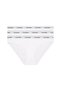 Women's White 3-Pack Bikini Bottoms - 5