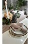 Pearl Velvet Textured Seamless Milk Brown Napkin 6 Pieces - 2