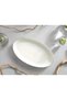 Modern Silver Silver 2 Piece 30 Cm Porcelain Large Size Cream Boat Presentation Plate Set - 2