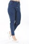 Women's Plus Size High-Waist Waist Slim Fit Stretch Fabric Jeans 65N38089 - 7