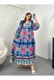 Crew Neck Modest Viscose Dress - 2