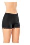 Women's Camisole Cotton Lycra Lace 4-Piece Black Color Boxer-Shorts - 3