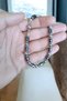 Hematite Stone Bracelet, Natural Stone, Men's Bracelet, Women's Bracelet, Magnetic Clip Closure, Easy to Put On and Take Off. - 5