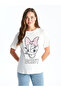 Lcw Crew Neck Daisy Duck Printed Short Sleeve Maternity T-Shirt