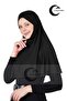 Black Tactical Practical Hijab - Easy-To-Use Hijab, Ready Elastic Turban, Prayer Cover (XXL) - 2