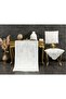 Nazli Velvet Prayer Rug Set Cream - Cappucino - 2