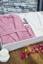 Dowry Family Bathrobe Set 4 Pieces Dried Rose Cream