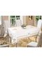Tulip Printed Rectangular Tablecloth Gold - 2