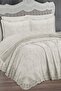 Aegean 6 Piece Chenille Embroidered Pique Set Cream