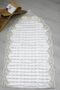 French Laced Dream Quilted Velvet Prayer Rug Cream