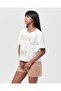 Cotton Short Sleeve Printed Women's Shorts Pajama Set - 5