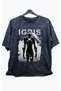 Oversize Solo Leveling İgris Printed Washable T-Shirt, Unisex Anime Printed Retro T-Shirt
