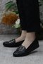 Sdf 42613 Black Lightweight Comfortable Sole Stylish Women's Ballerina Casual Shoes - 3