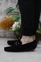 31118 Black Suede Genuine Leather Loafer Men's Ballet Flats Men's Shoes - 3