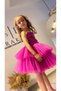 Girl's Fuchsia Dress, Girl's Evening Dress