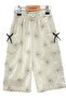 Girl's Patterned Wide-Leg Pants with Elastic Waist - 2