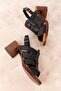 Genuine Leather Heeled Sandals Iz.13103 - 5