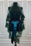 Green Henna Veil, Bridal Veil Set Groom Shoulder Cover Shawl Hand Rose 8 Piece Suit - 7