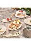 Modern 2-Piece Cream 30 Cm Large Size Kayak Daily Presentation Plate Service Set