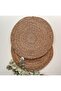 Wicker Jute Plate Set of 2 American Style 35 cm Diameter Plate Set of 2 - 2