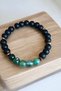 Green Agate, Matte Onyx, Copper Hematite Bracelet, Men's Bracelet, Women's Bracelet - 6