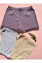 Women's Camisole Cotton Lycra Lace 3-Piece Plum, Gray, Skin Boxer-Shorts