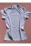 Women's Short Sleeve Turtleneck Cotton Stretch Fabric White Tank Tank top- Bodysuit
