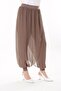 Women's Large Size Mink Inner Viscose Trousers Chiffon Wrap Look Shalwar 65N37631
