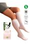 Single Pair Soft Stitch-Free Knee-High Bamboo Women's Premium White Socks, Sizes 36-42 (Doesn't Show Skin)