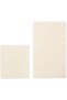 Jolly 2-Piece Cotton Toilet Set, Cream Bath Mat Set - 3