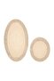 Tiffany Oval 2 Piece Cotton Toilet Set Capuccino Bath Mat Set - 4