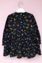 Flannel Black Multi-Colored Floral Patterned Girl's Baby Seasonal Winter Dress - 4