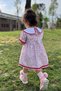 Lace Detailed Peter Pan Collar Floral Design Girl's Baby Dress - 3