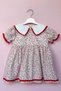 Lace Detailed Peter Pan Collar Floral Design Girl's Baby Dress - 4