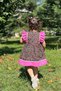 Water Stone Detailed Ruffled Floral Poplin Baby Girl Dress - 3